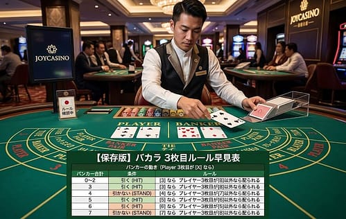 バカラ ルール 3枚目