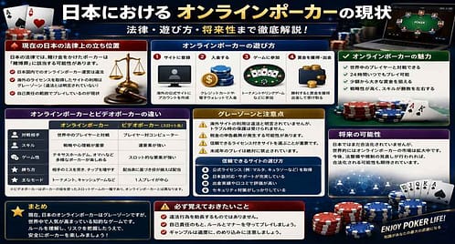 日本におけるオンラインポーカーの現状