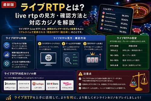 ライブRTPとは？live rtpの見方・確認方法と対応カジノを解説